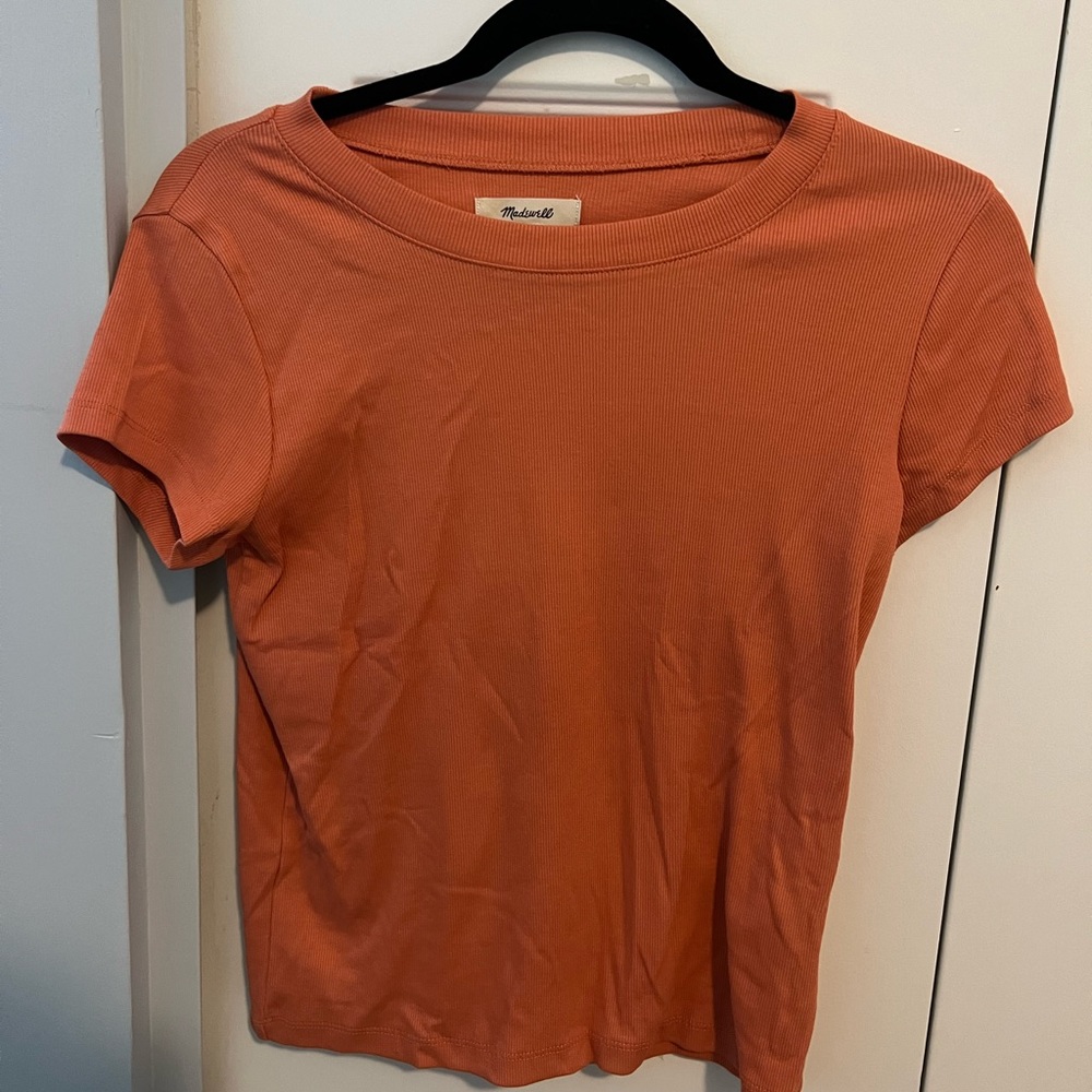 Madewell orange tshirt